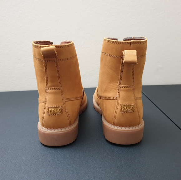 Polo Ralph Lauren Polo Bear Ranger HI II Kids Stylish Boots Shoes Size 3 NEW - Picture 5 of 9